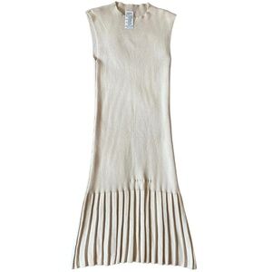 COPY - Max Mara Women's Sleeveless Ribbed Knit Knee Length Dress Size M